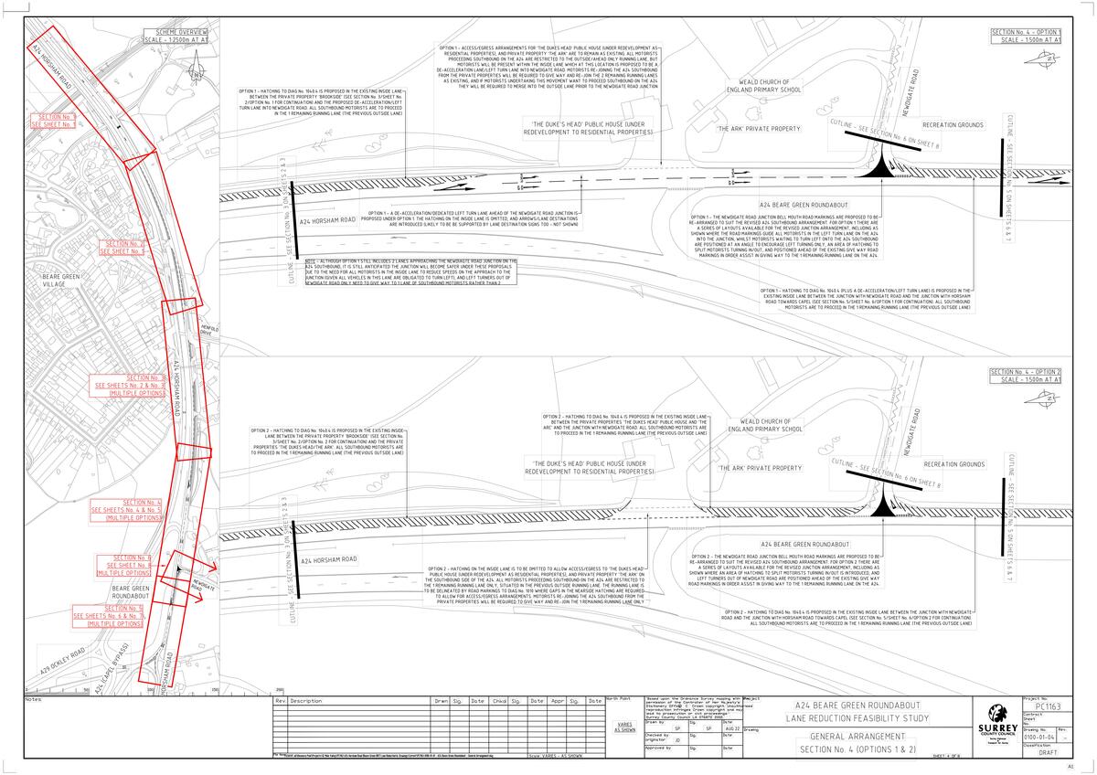 A24 Beare Green Roundabout Feasibility Study